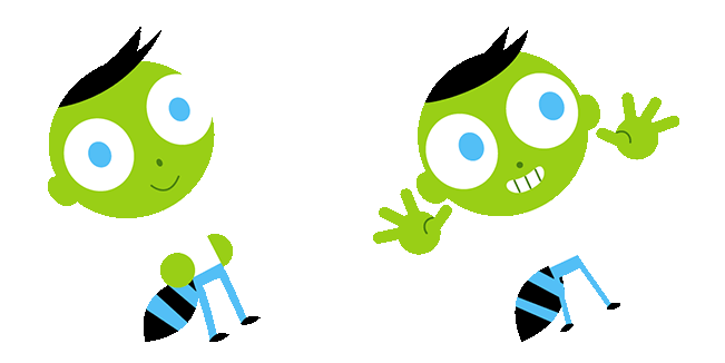 pbs kids del animated custom cursor