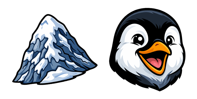 penguin mountain custom cursor