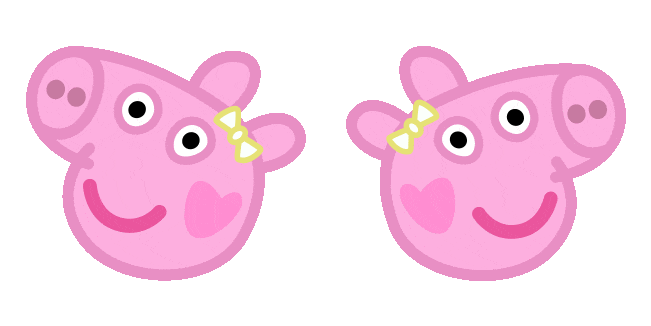 peppa pig evie animated custom cursor