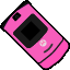 Pink Motorola RAZR V3 Animated