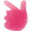Pink & Rock Velvet Hand Gesture 3D