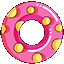 Pink Swimming Circle Animated