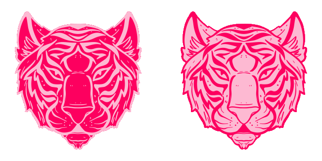 pink tiger animated custom cursor