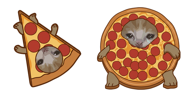 pizza cat meme custom cursor