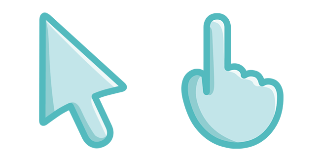 plain powder blue custom cursor