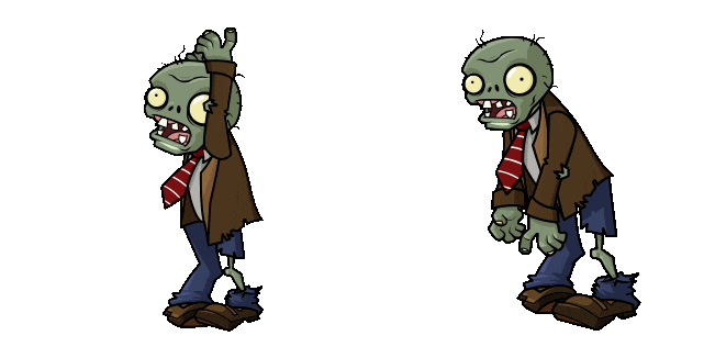 plants vs zombies basic zombie animated custom cursor