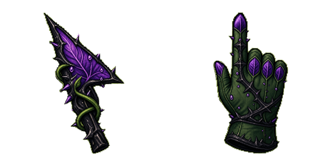 poison thorn pixel custom cursor