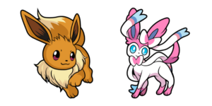 Pokemon Eevee & Sylveon Cursor - Sweezy Custom Cursors