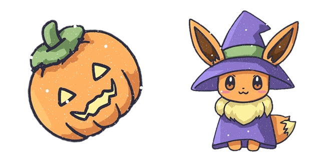 pokemon halloween eevee jack o lantern custom cursor