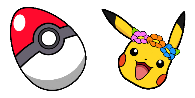 pokemon pikachu egg pokeball animated custom cursor