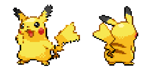 pokemon pikachu pixel animated custom cursor