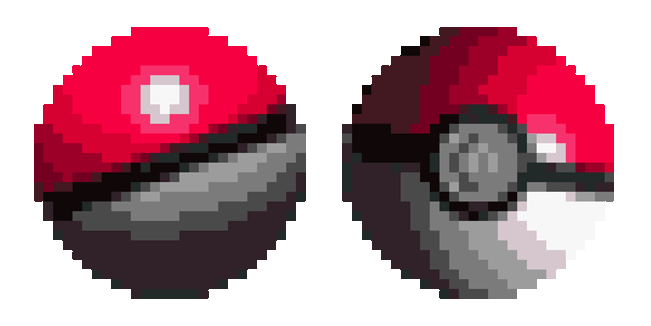pokemon pokeball pixel animated custom cursor