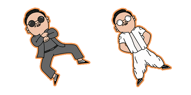 psy gangnam style animated custom cursor
