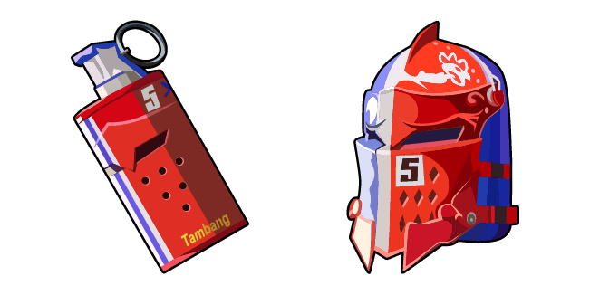 pubg red racer knight smoke granat backpack custom cursor
