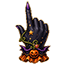 Pumpkin Broom & Witch Hand Pixel