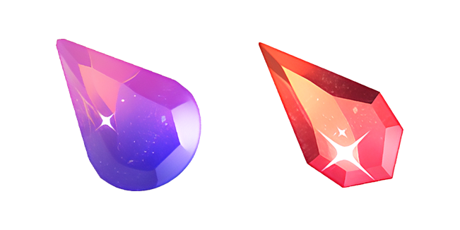 purple & red gloving gems custom cursor