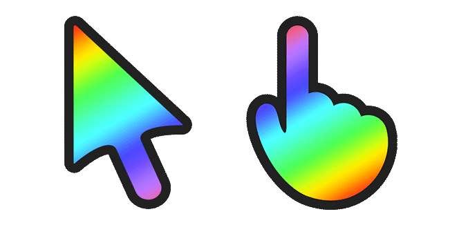 rainbow custom cursor
