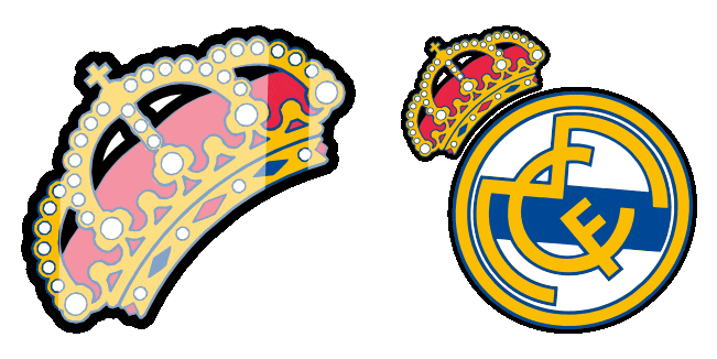 real madrid cf crown animated custom cursor