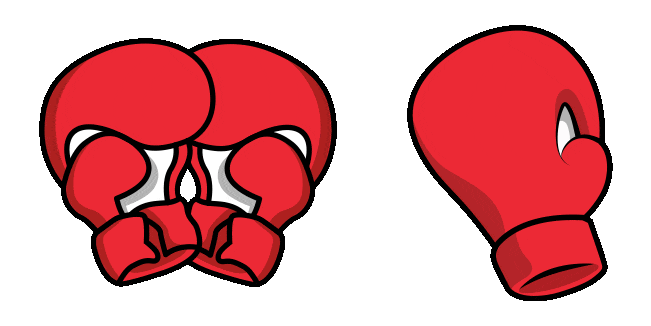 red boxing gloves animated custom cursor