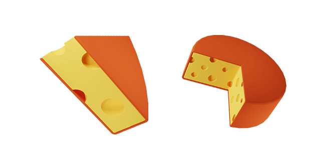 red cheese 3D custom cursor