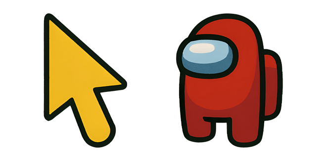 red crewmate among us custom cursor