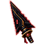 Red Cyber Samurai Arrow-Blade & Hand Pixel