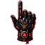Red Cyber Samurai Arrow-Blade & Hand Pixel
