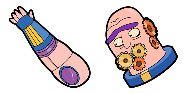 rick and morty gearhead custom cursor