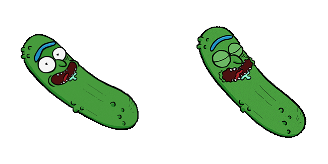 rick and morty pickle rick animated custom cursor