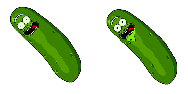 rick and morty pickle rick moving animated custom cursor