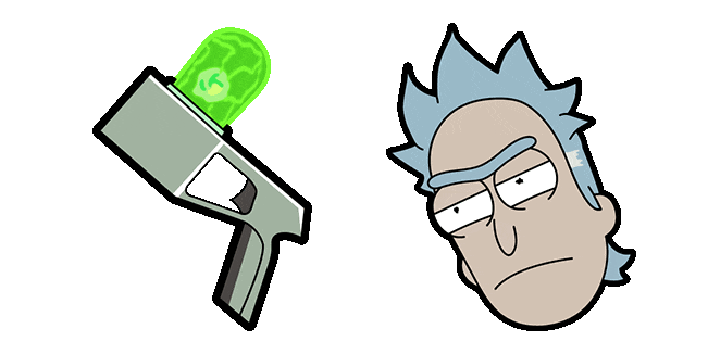 rick and morty rick prime portal gun animated custom cursor
