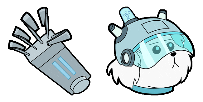 rick and morty snuffles animated custom cursor