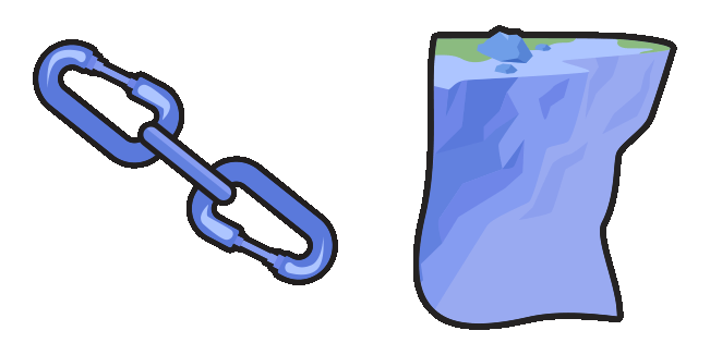 rock climbing carabiners animated custom cursor