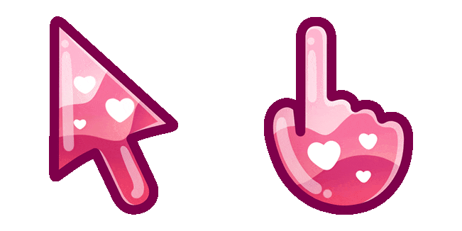 romantic wave texture animated custom cursor