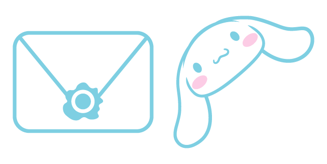 sanrio cinnamoroll envelope letter custom cursor