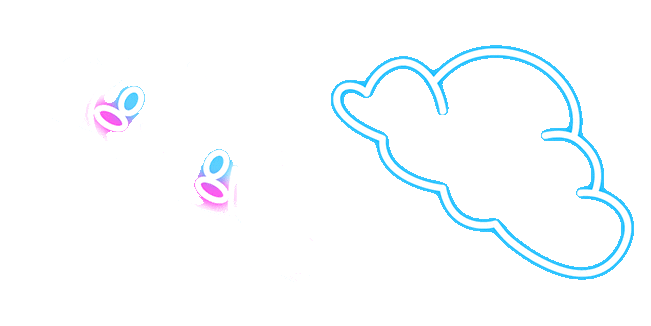sanrio cinnamoroll glowing cloud animated custom cursor