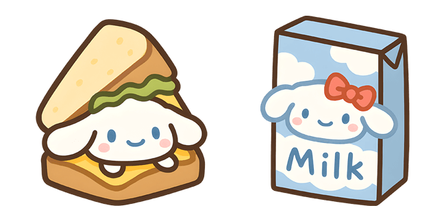 sanrio cinnamoroll sandwich milk custom cursor