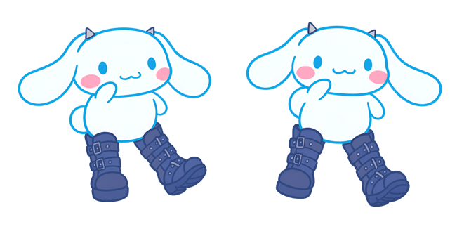 sanrio funny cinnamoroll big boots custom cursor