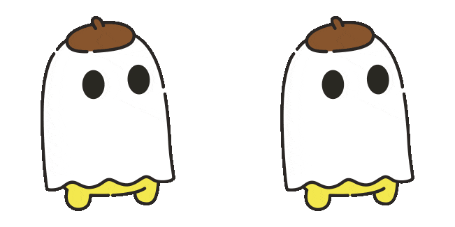 sanrio ghost pompompurin animated custom cursor