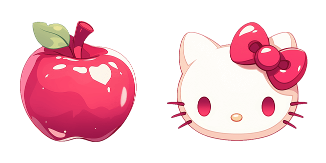 sanrio hello kitty apple custom cursor