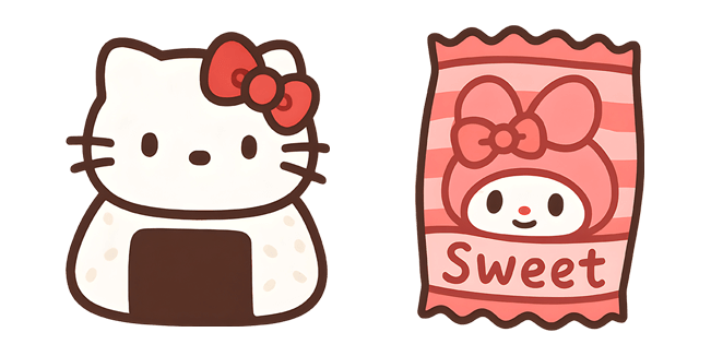 sanrio hello kitty onigiri my melody sweets custom cursor