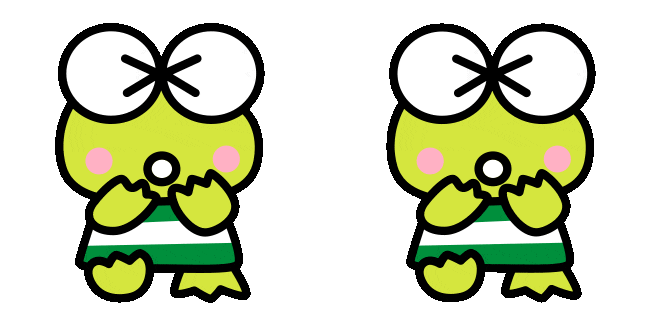 sanrio keroppi scream animated custom cursor