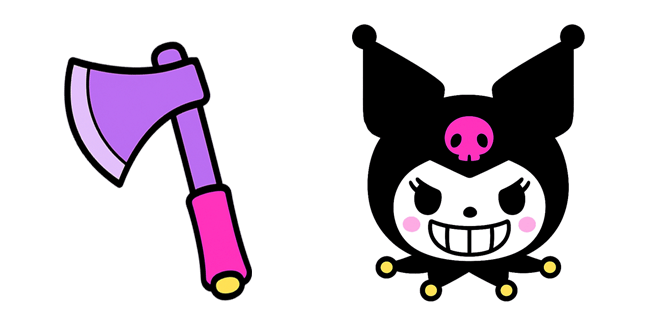 sanrio kuromi axe custom cursor