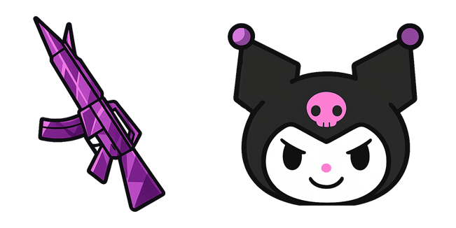sanrio kuromi pink gun custom cursor
