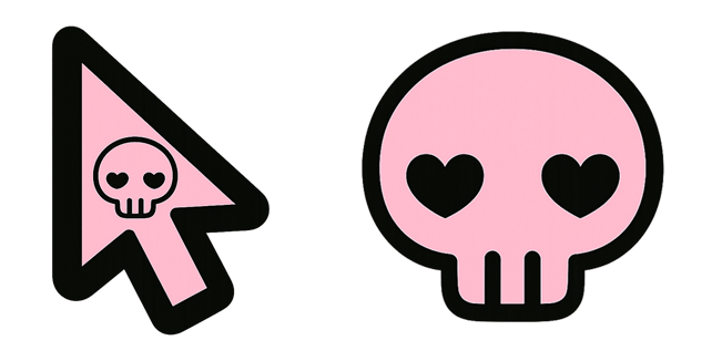 sanrio kuromi skull arrow custom cursor