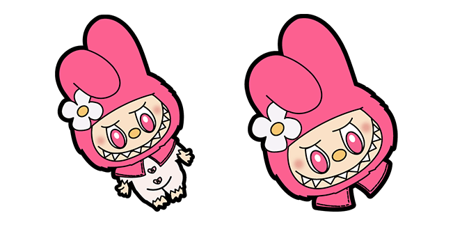 sanrio my melody x labubu custom cursor