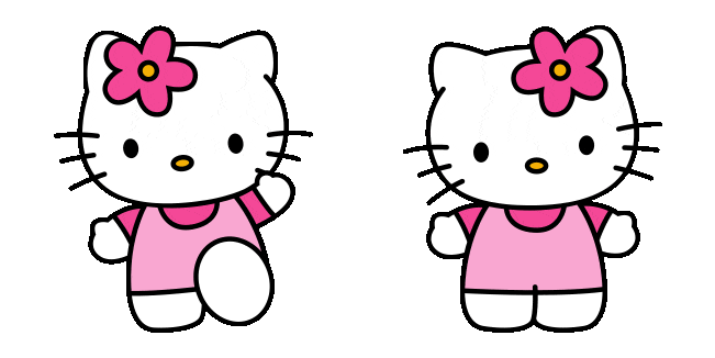 sanrio pink blossom hello kitty animated custom cursor