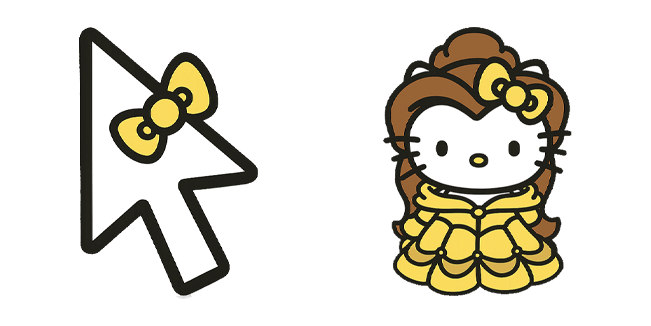 sanrio x disney hello kitty princess bella arrow custom cursor