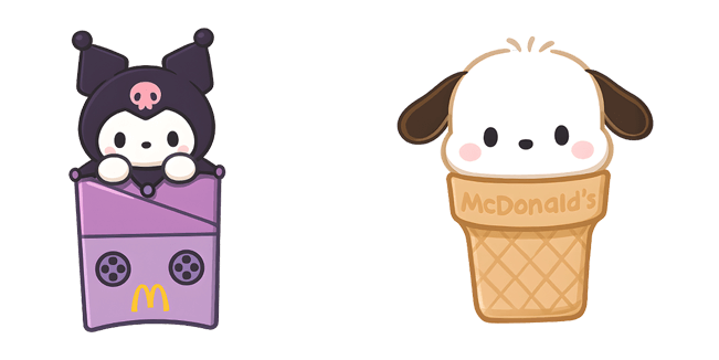 sanrio x mcdonalds kuromi pochacco custom cursor