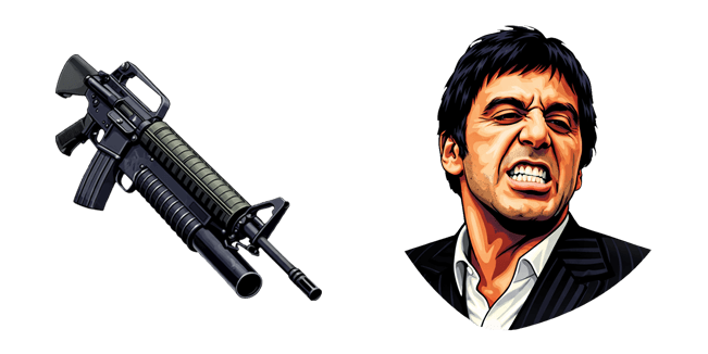 scarface tony montana m16 custom cursor